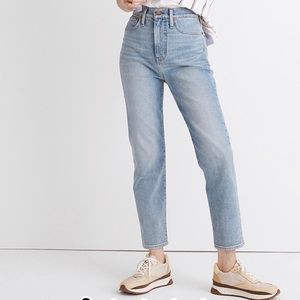 Madewell Mom Jeans in Mayes Wash, NWT, 32P!